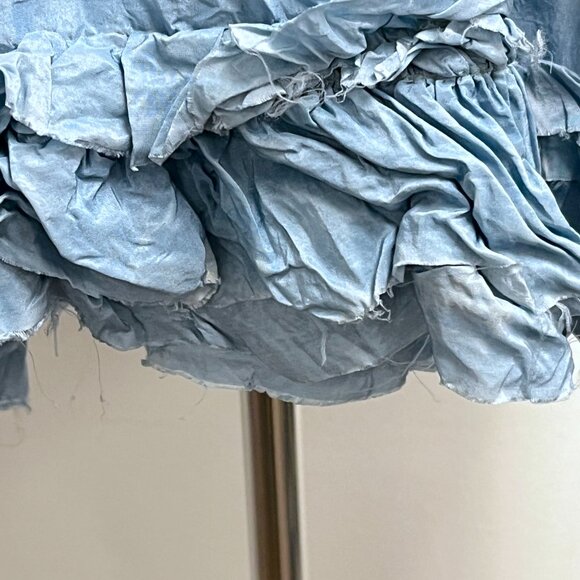 Eairth Stargazer blue bustier slip dress Anthropologie NWT 1 Xs S Silk - Picture 9 of 12